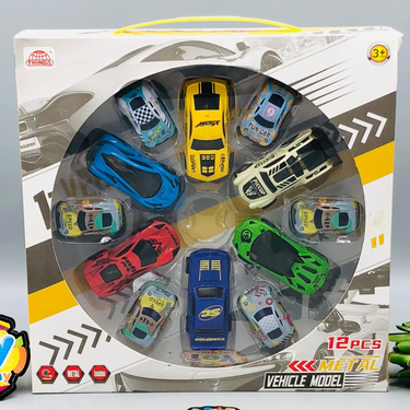 1:64 12Pcs Mini Alloy Cars Set - Assortment
